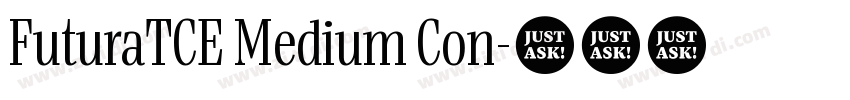 FuturaTCE Medium Con字体转换